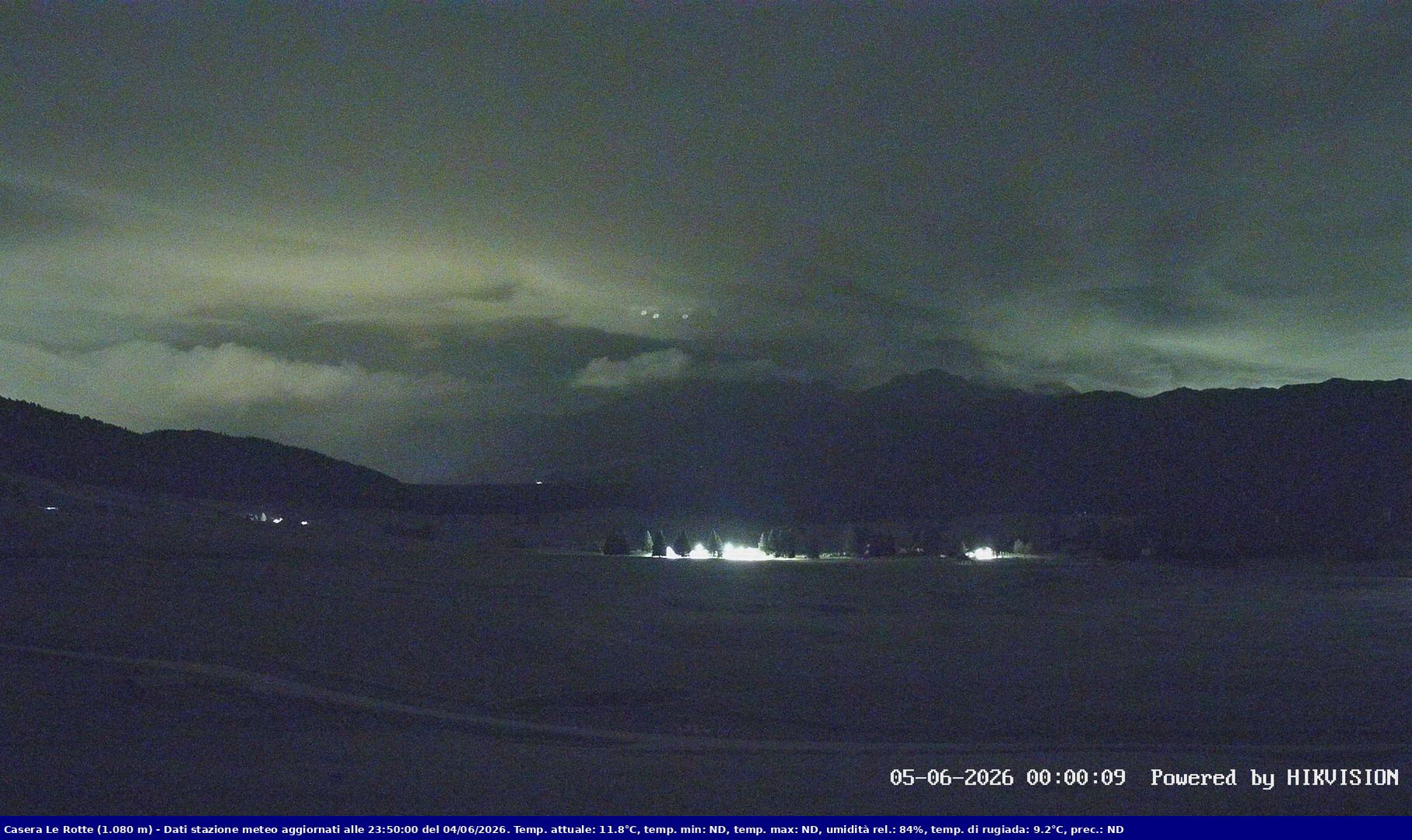time-lapse frame, Pian Cansiglio - Casera Le Rotte webcam