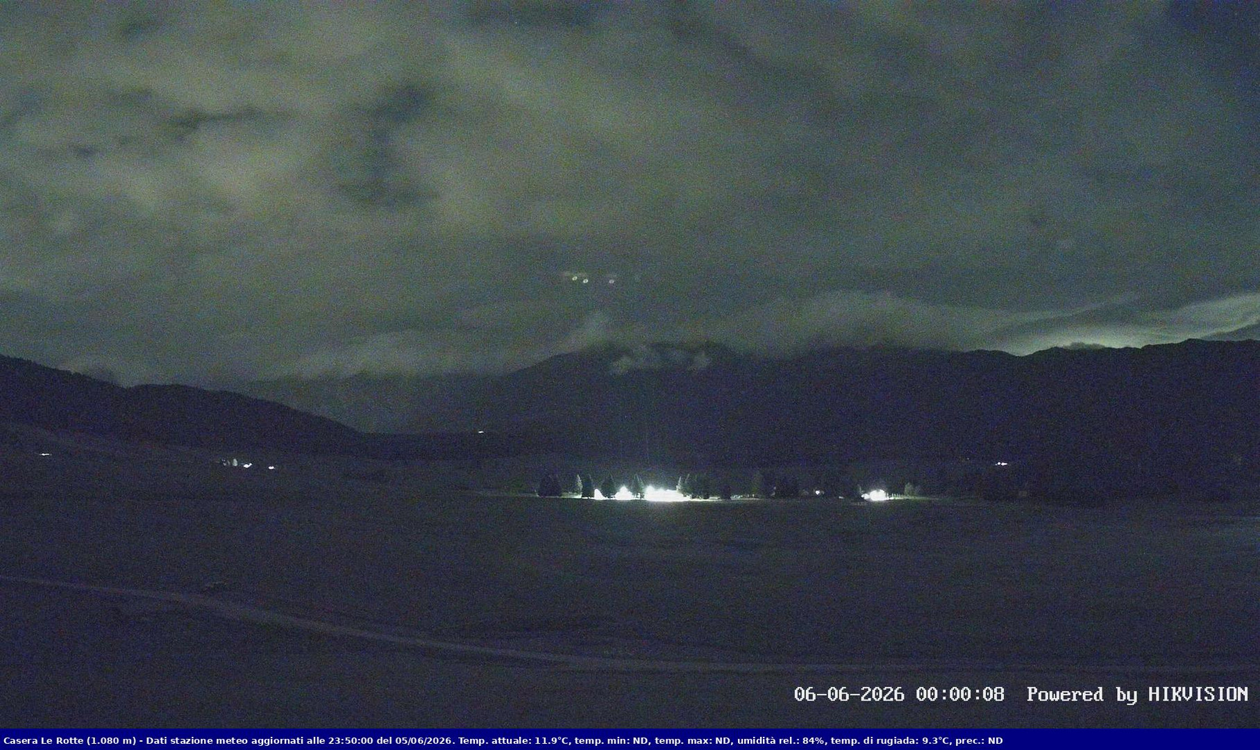 time-lapse frame, Pian Cansiglio - Casera Le Rotte webcam