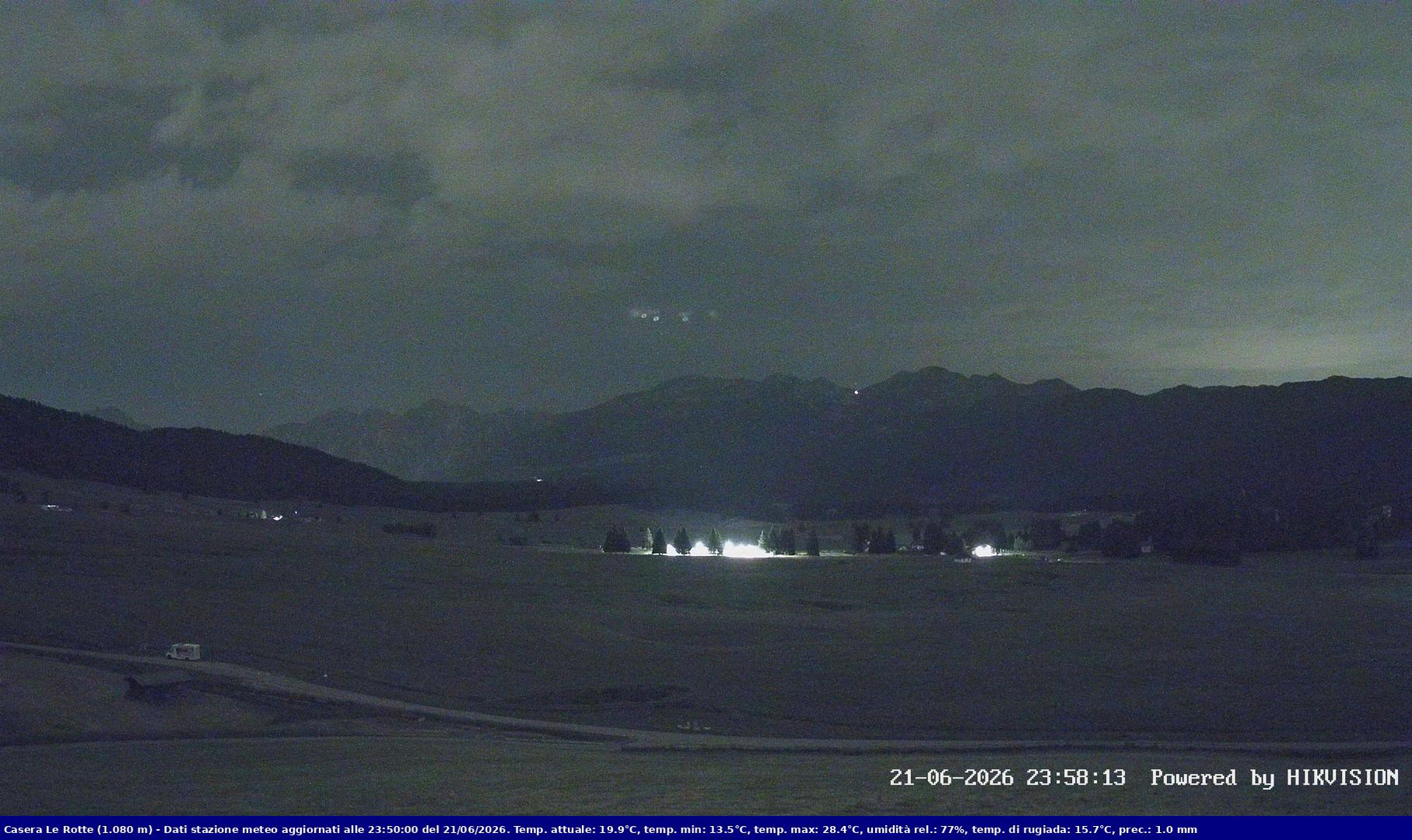 time-lapse frame, Pian Cansiglio - Casera Le Rotte webcam