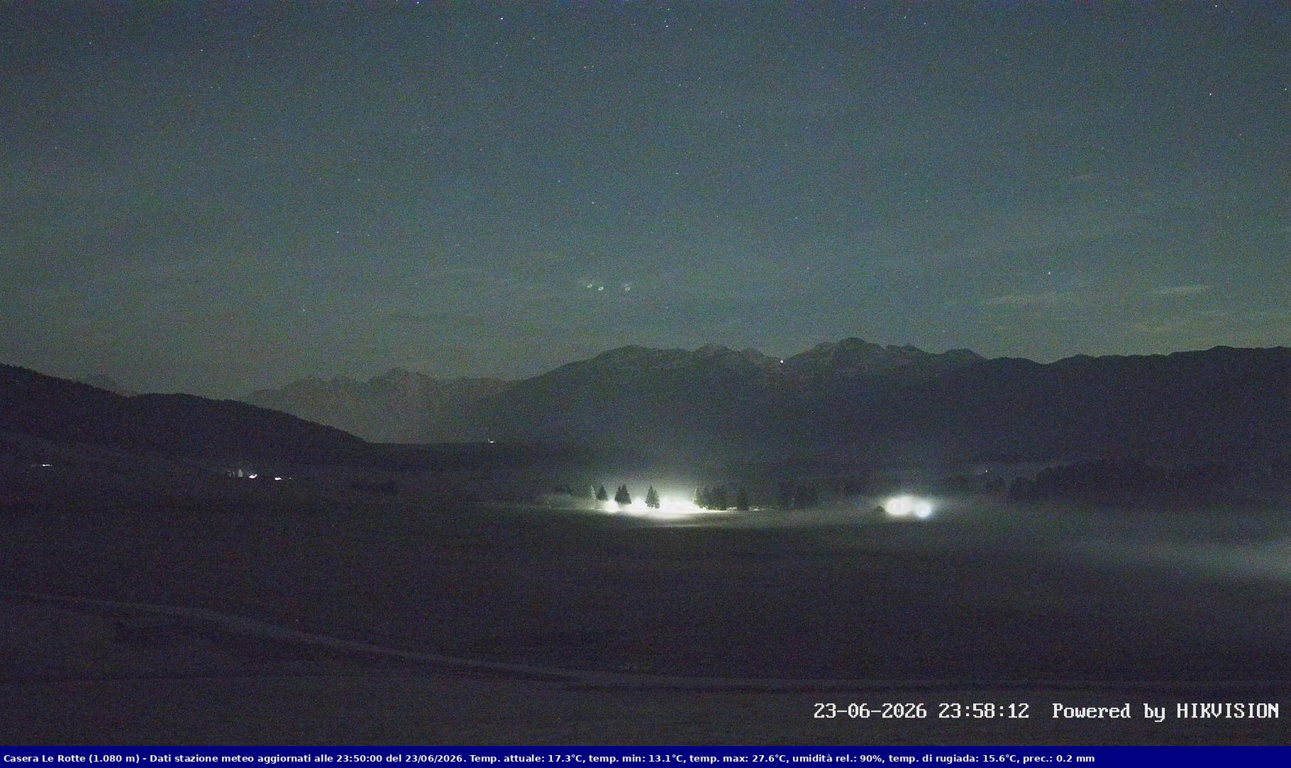 time-lapse frame, Pian Cansiglio - Casera Le Rotte webcam