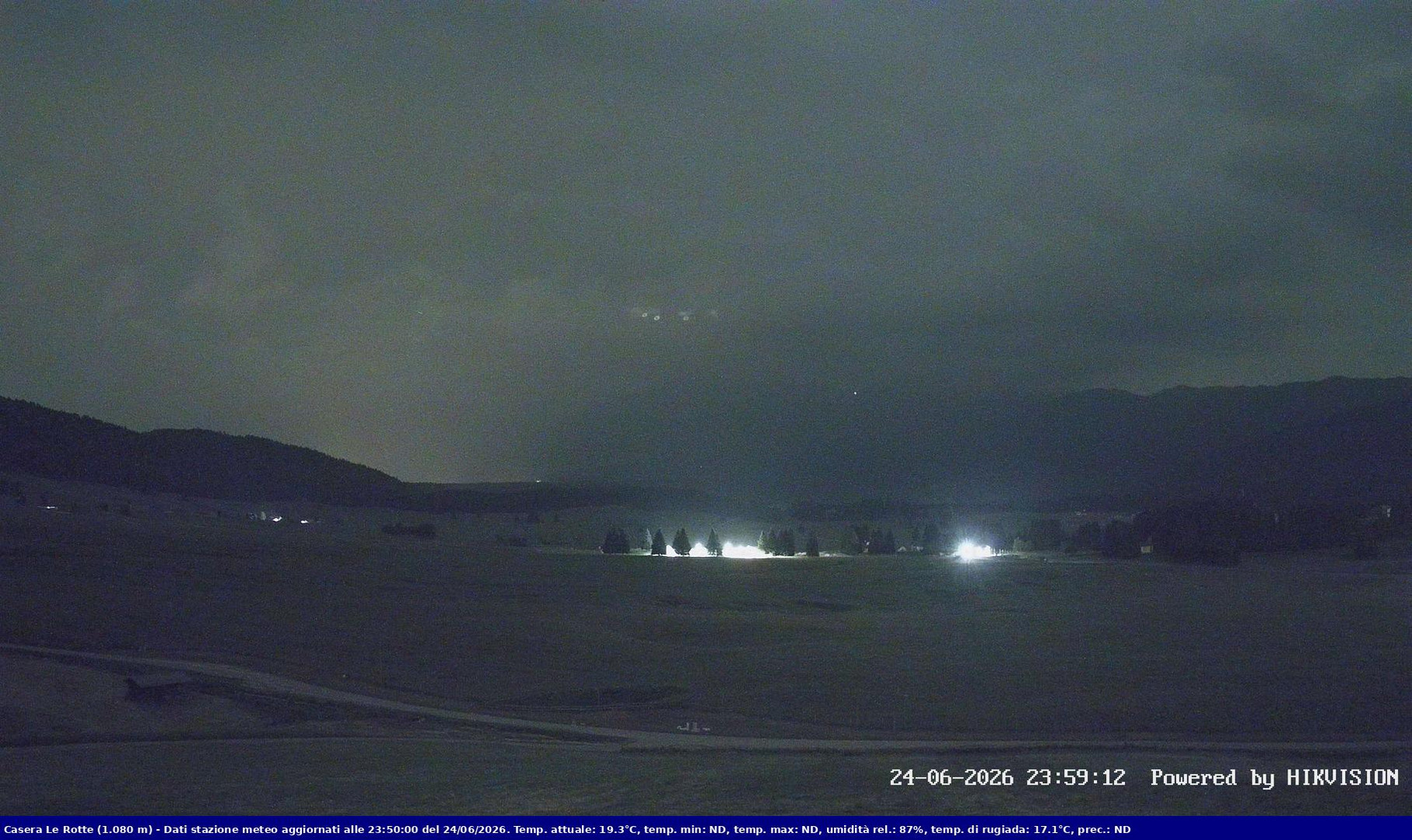 time-lapse frame, Pian Cansiglio - Casera Le Rotte webcam