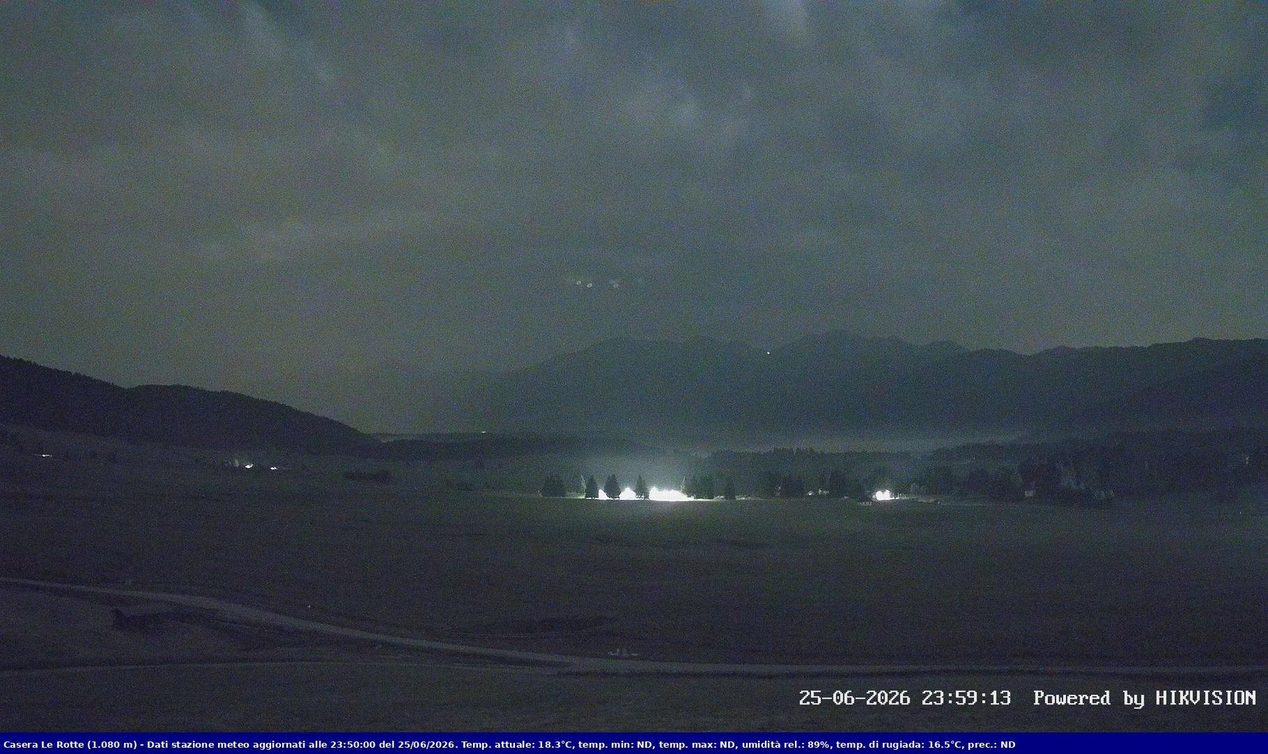 time-lapse frame, Pian Cansiglio - Casera Le Rotte webcam