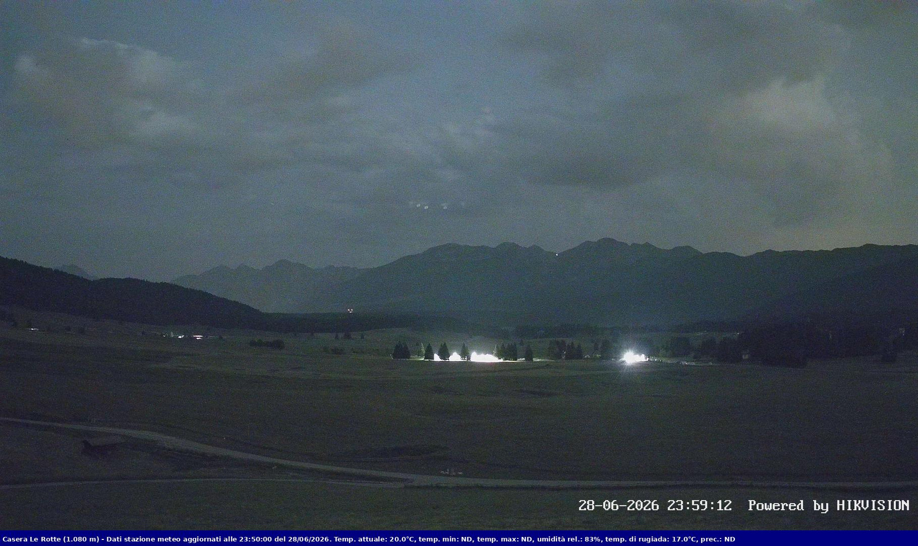 time-lapse frame, Pian Cansiglio - Casera Le Rotte webcam
