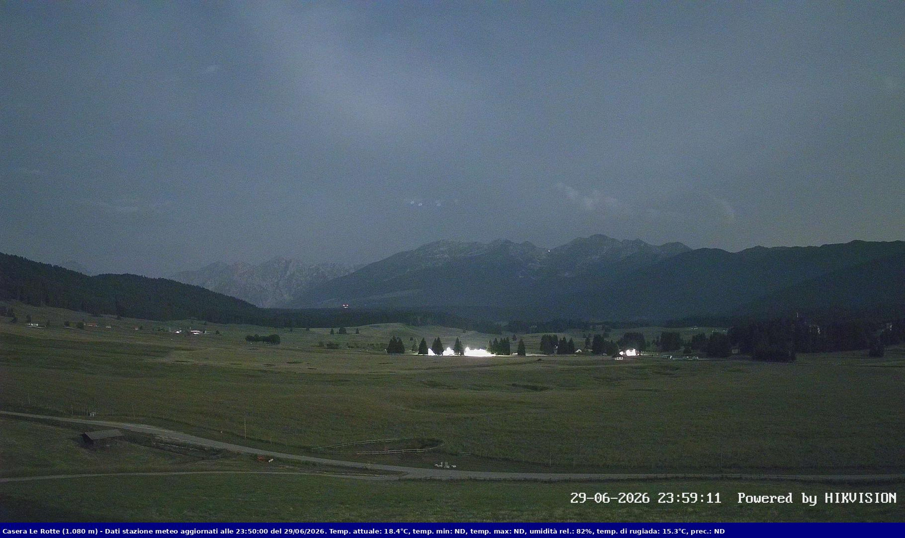 time-lapse frame, Pian Cansiglio - Casera Le Rotte webcam