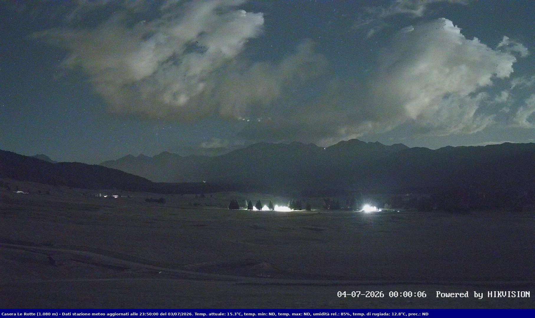 time-lapse frame, Pian Cansiglio - Casera Le Rotte webcam