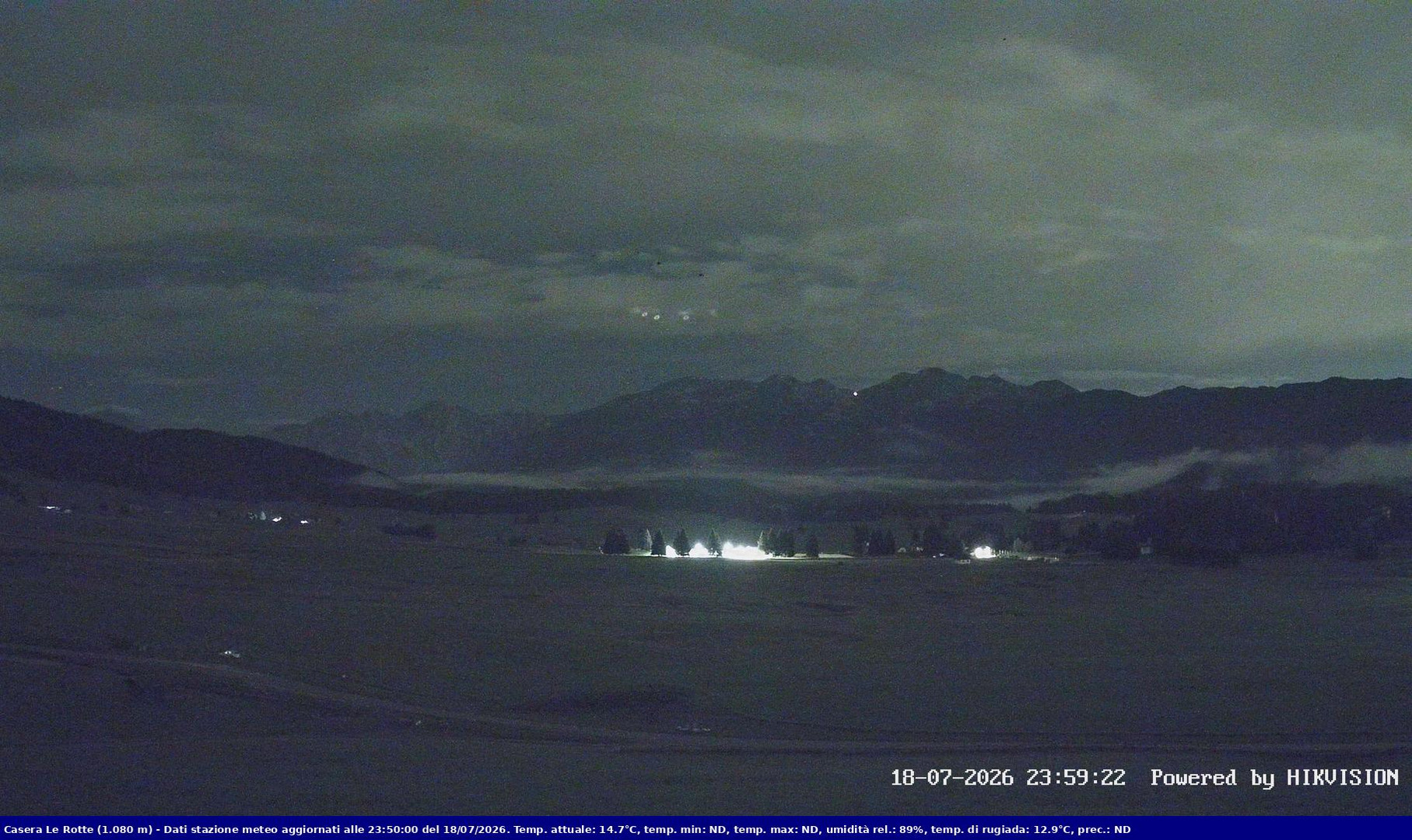 time-lapse frame, Pian Cansiglio - Casera Le Rotte webcam
