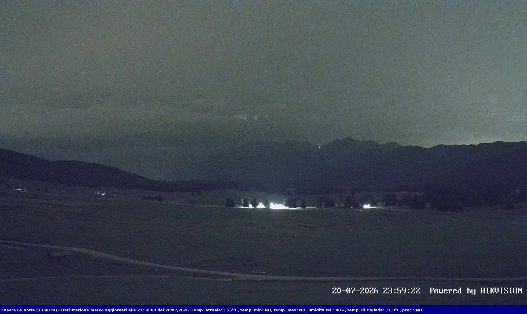 time-lapse frame, Pian Cansiglio - Casera Le Rotte webcam