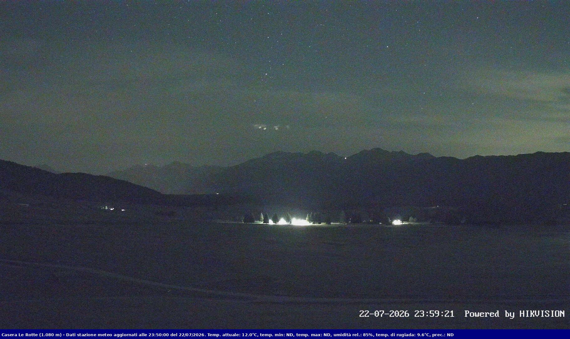 time-lapse frame, Pian Cansiglio - Casera Le Rotte webcam