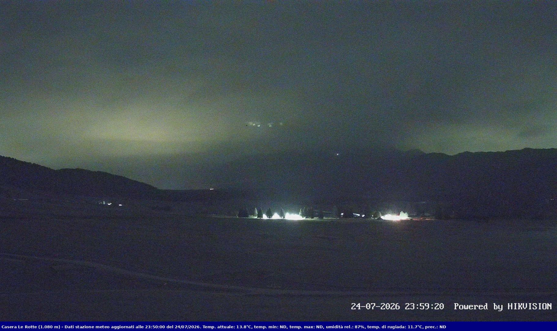 time-lapse frame, Pian Cansiglio - Casera Le Rotte webcam