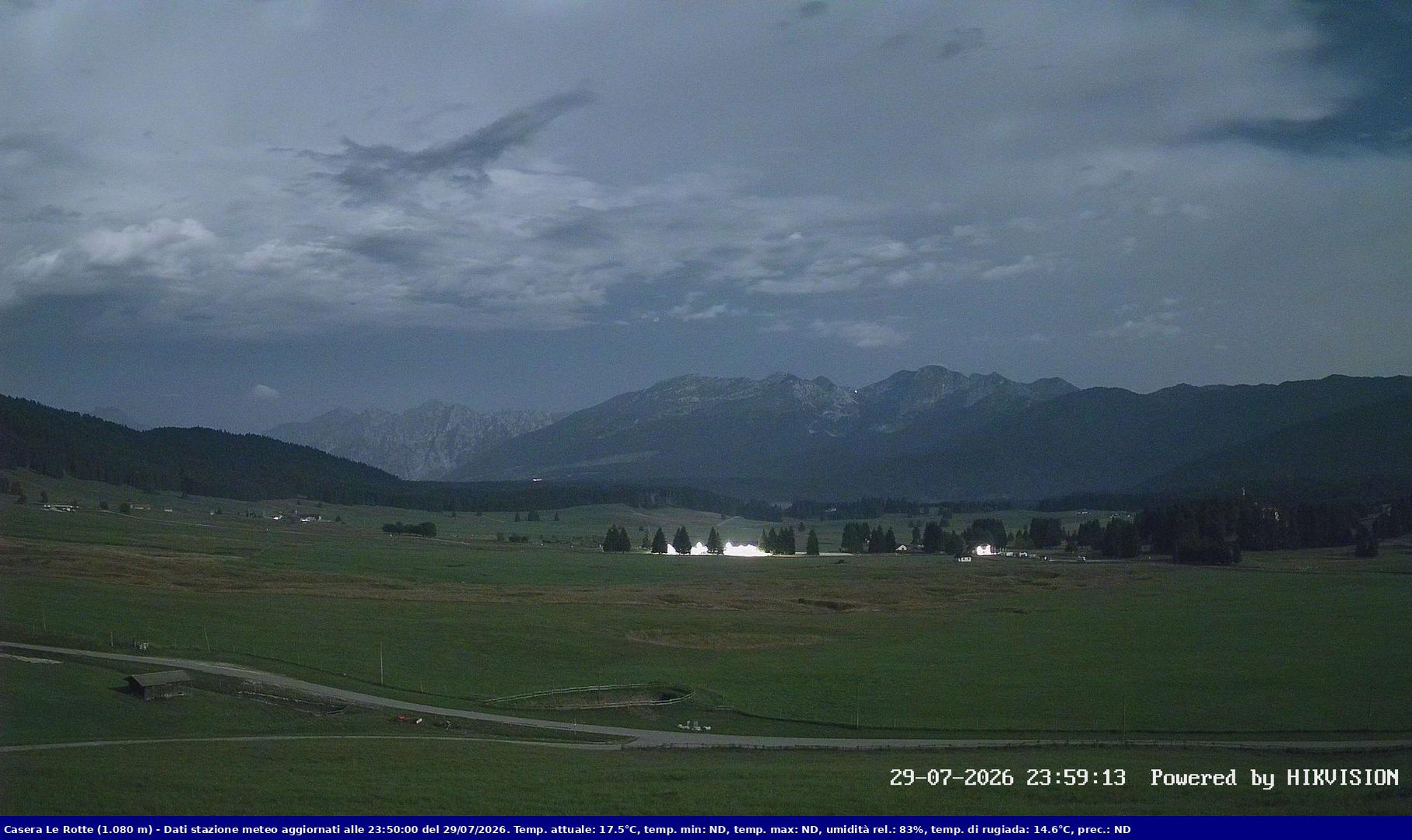 time-lapse frame, Pian Cansiglio - Casera Le Rotte webcam