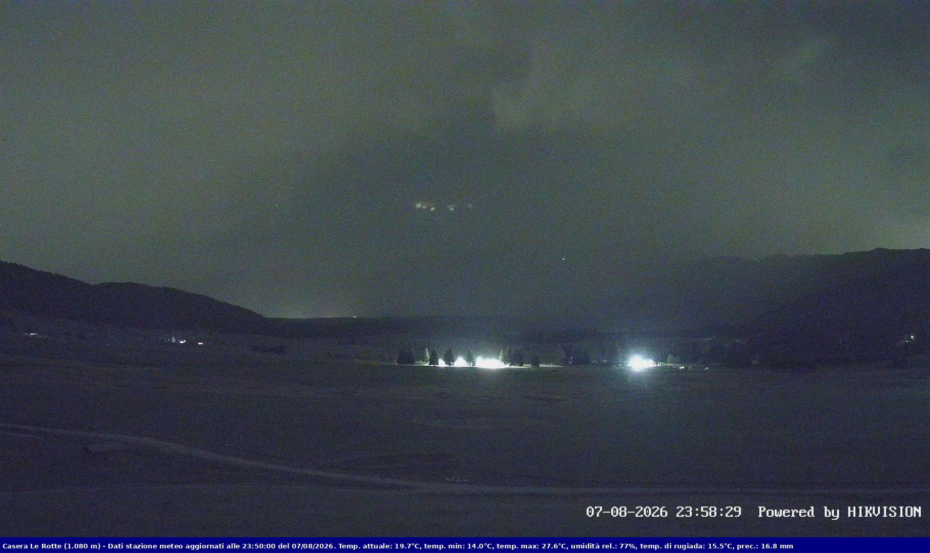 time-lapse frame, Pian Cansiglio - Casera Le Rotte webcam