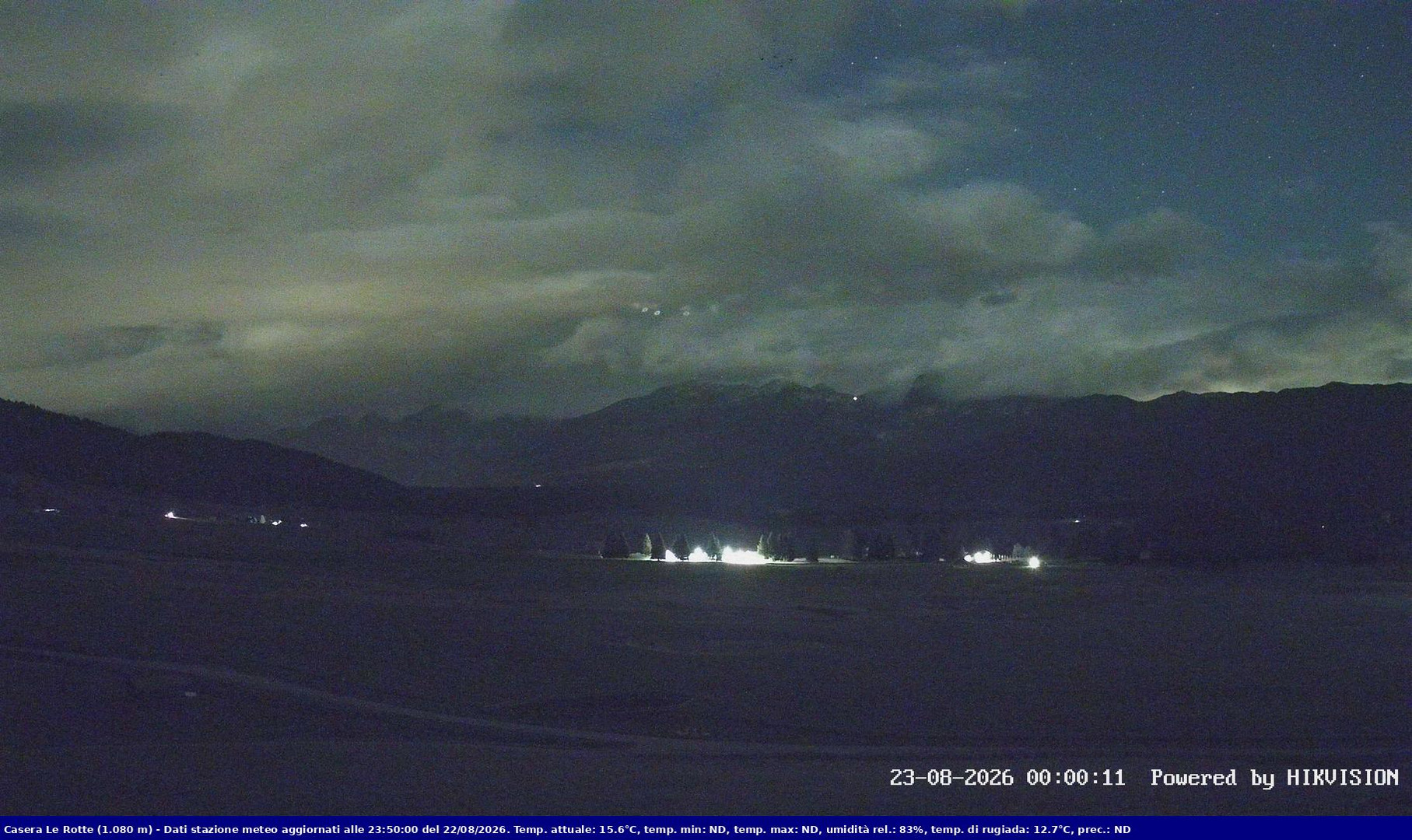 time-lapse frame, Pian Cansiglio - Casera Le Rotte webcam