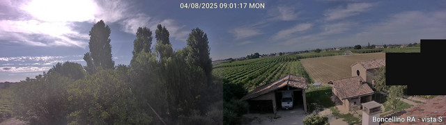 time-lapse frame, Boncellino Sud webcam