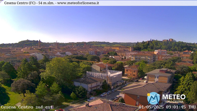 time-lapse frame, Cesena Centro webcam