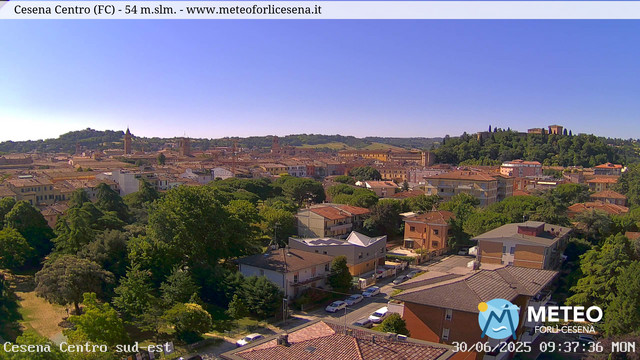 time-lapse frame, Cesena Centro webcam