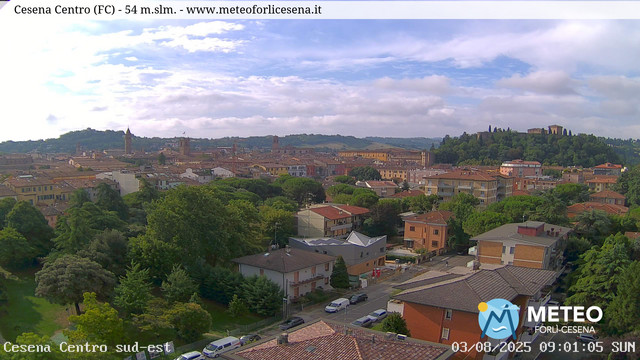 time-lapse frame, Cesena Centro webcam