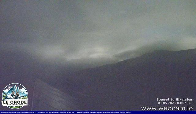 time-lapse frame, Agriturismo Le Crode - M. Pizzoc 1499m webcam