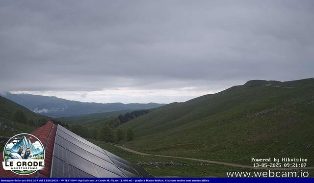 time-lapse frame, Agriturismo Le Crode - M. Pizzoc 1499m webcam