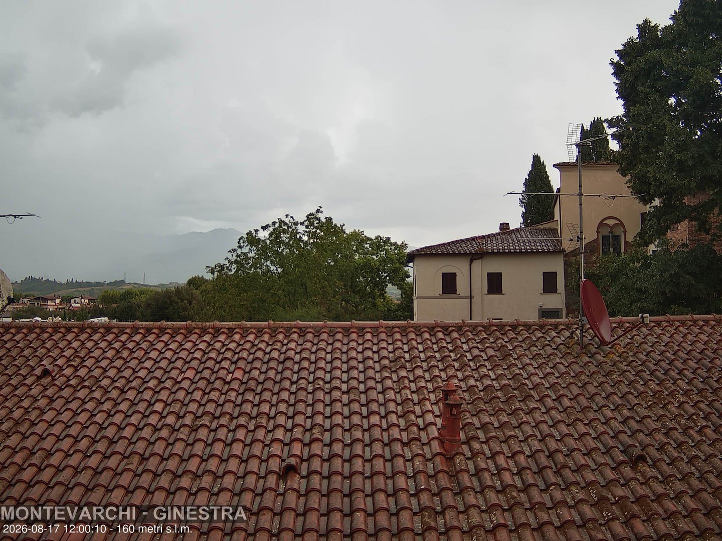 view from Montevarchi - AR - Località Ginestra on 2026-08-17