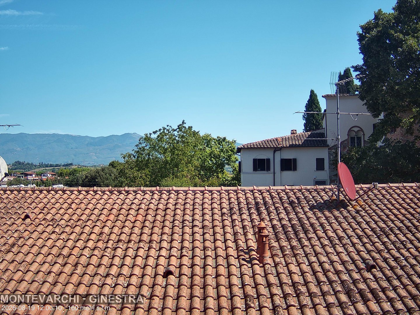 view from Montevarchi - AR - Località Ginestra on 2026-08-19