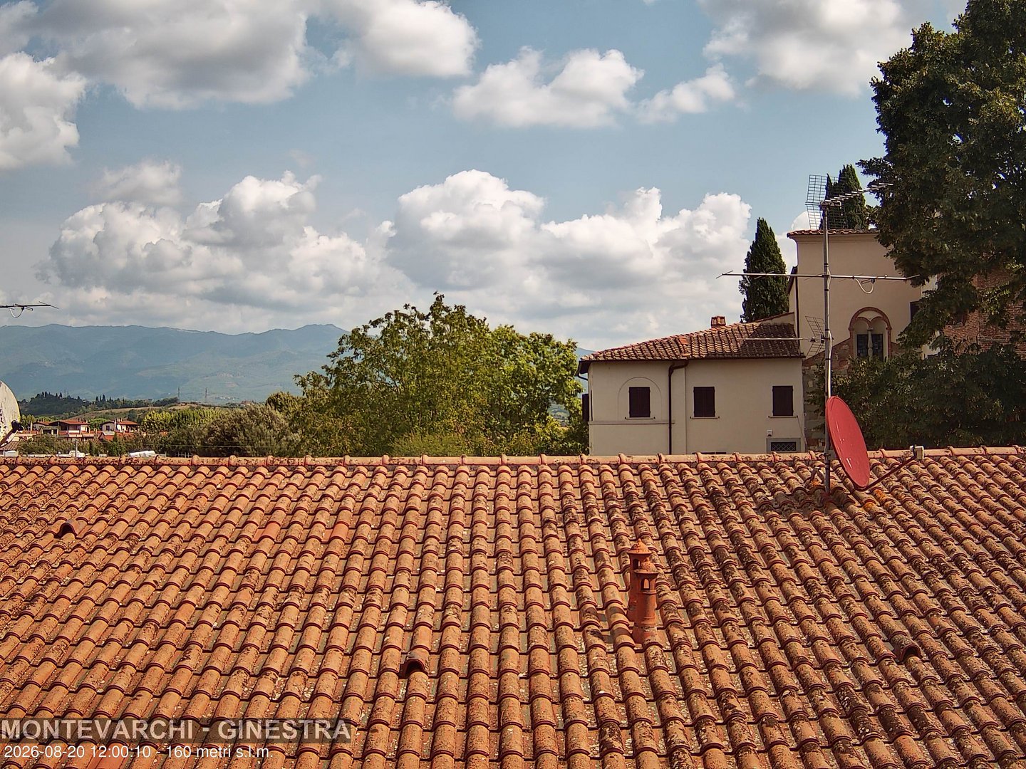 view from Montevarchi - AR - Località Ginestra on 2026-08-20