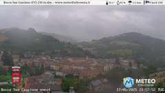 view from Rocca San Casciano on 2025-06-17