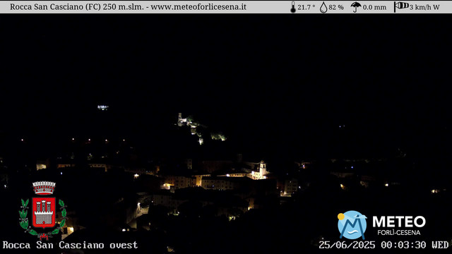 time-lapse frame, Rocca San Casciano webcam