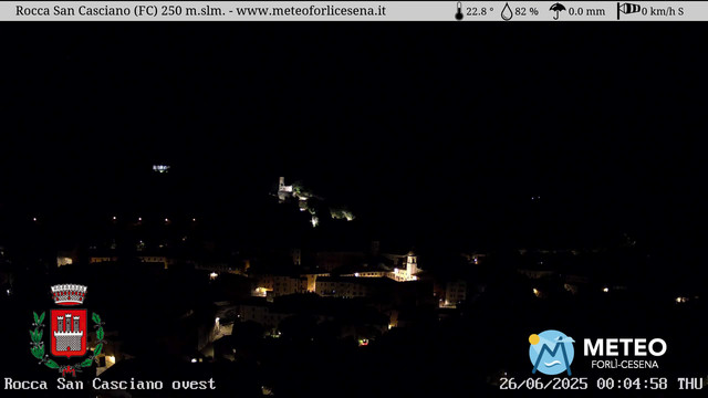 time-lapse frame, Rocca San Casciano webcam