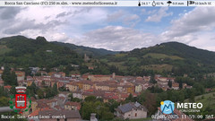 view from Rocca San Casciano on 2025-08-02