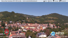 view from Rocca San Casciano on 2025-08-08