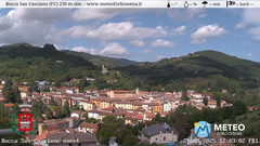 view from Rocca San Casciano on 2025-08-29