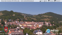 view from Rocca San Casciano on 2026-08-02