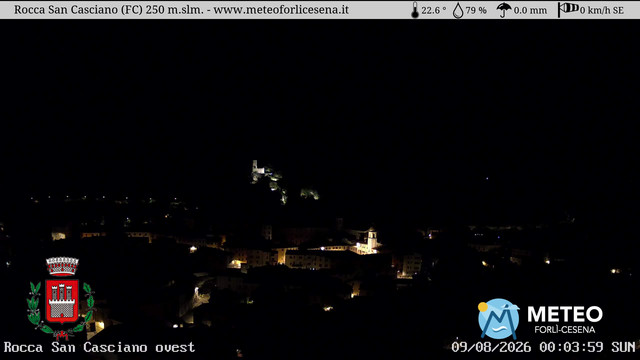 time-lapse frame, Rocca San Casciano webcam