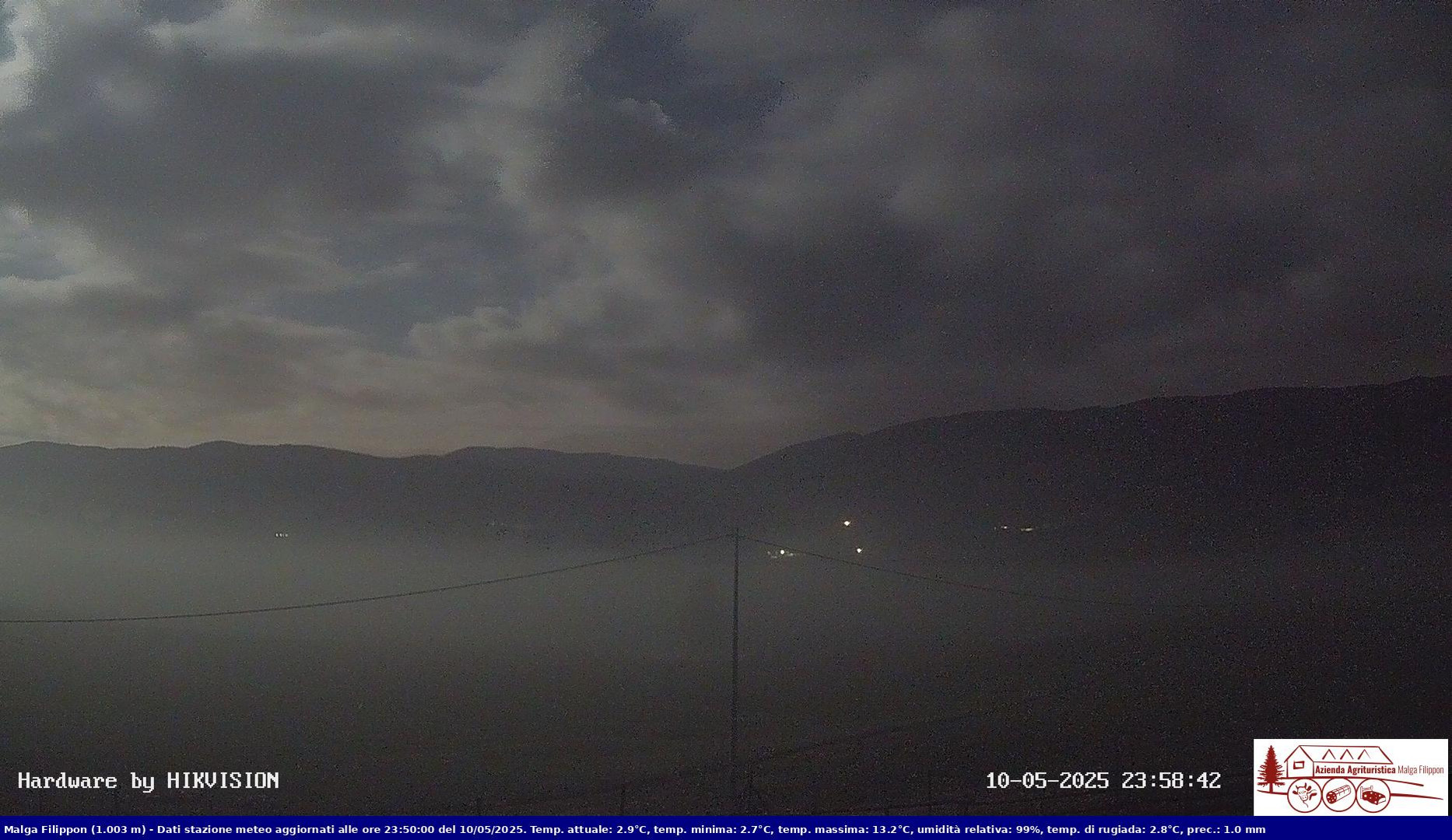 time-lapse frame, Pian Cansiglio - Agriturismo Malga Filippon webcam