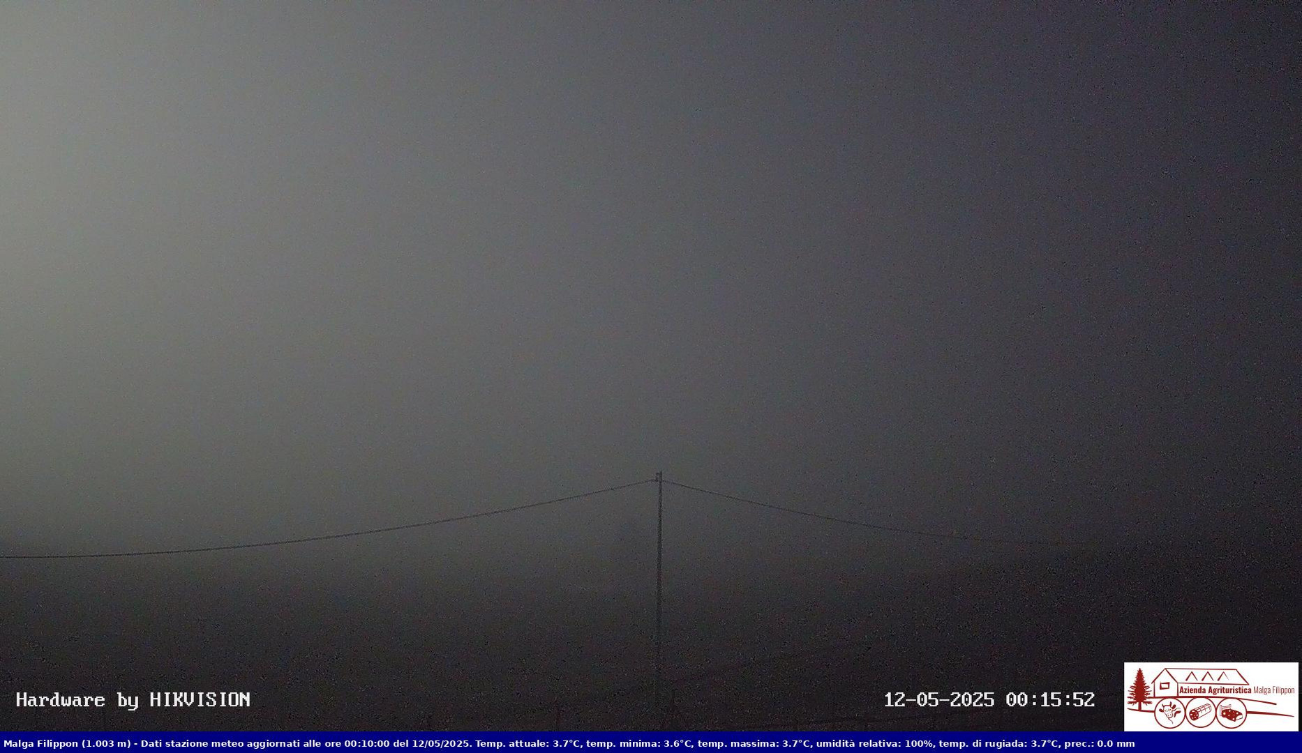 time-lapse frame, Pian Cansiglio - Agriturismo Malga Filippon webcam