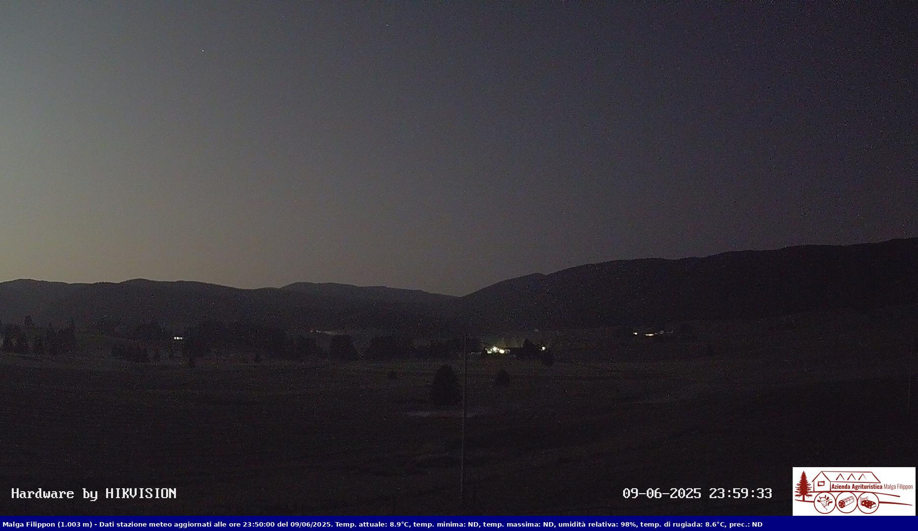 time-lapse frame, Pian Cansiglio - Agriturismo Malga Filippon webcam