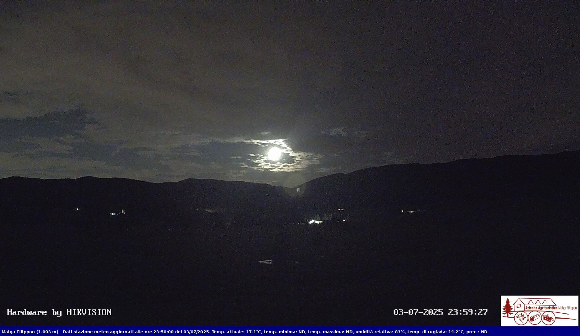 time-lapse frame, Pian Cansiglio - Agriturismo Malga Filippon webcam