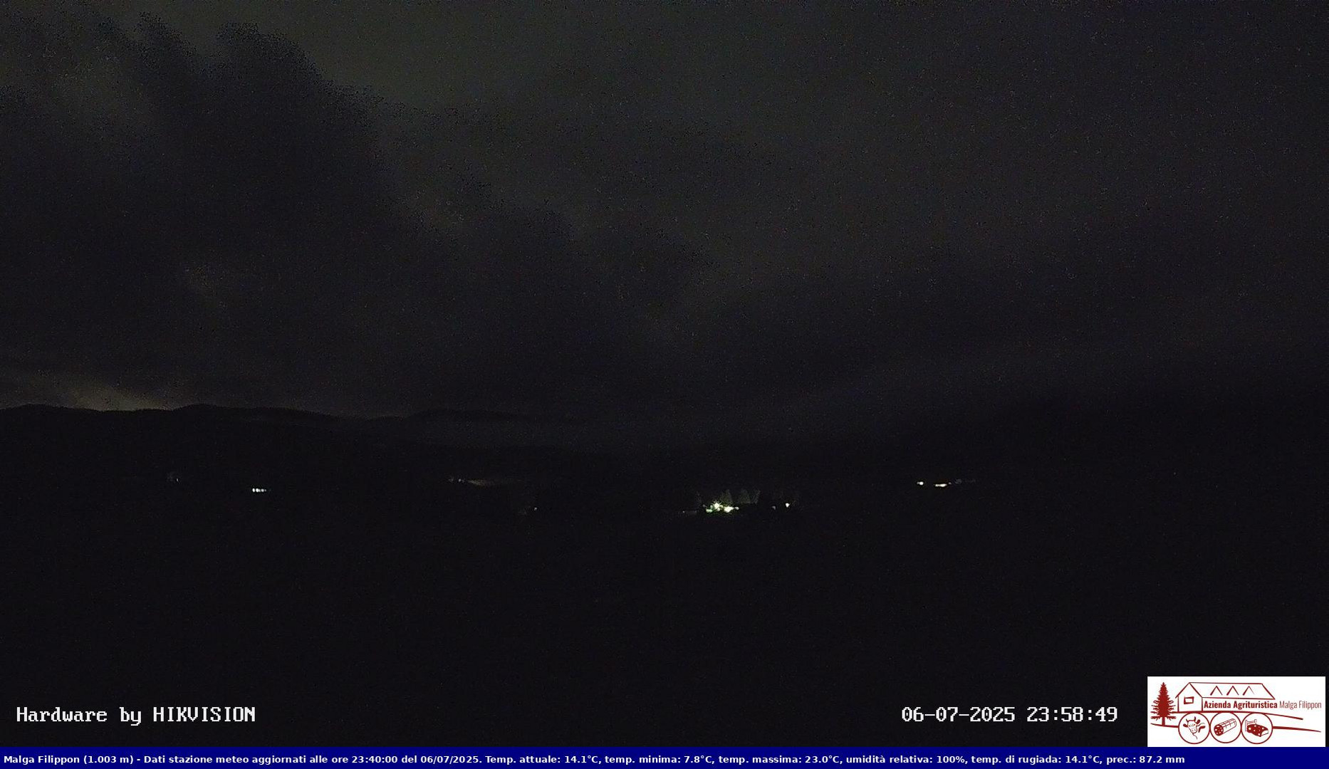 time-lapse frame, Pian Cansiglio - Agriturismo Malga Filippon webcam