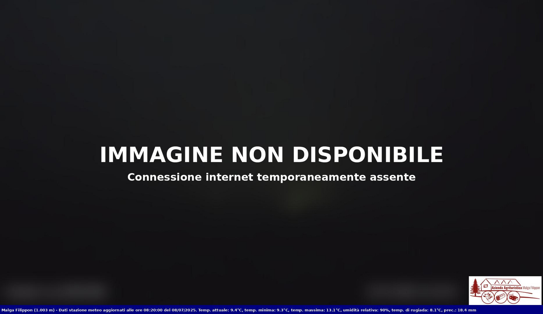 time-lapse frame, Pian Cansiglio - Agriturismo Malga Filippon webcam