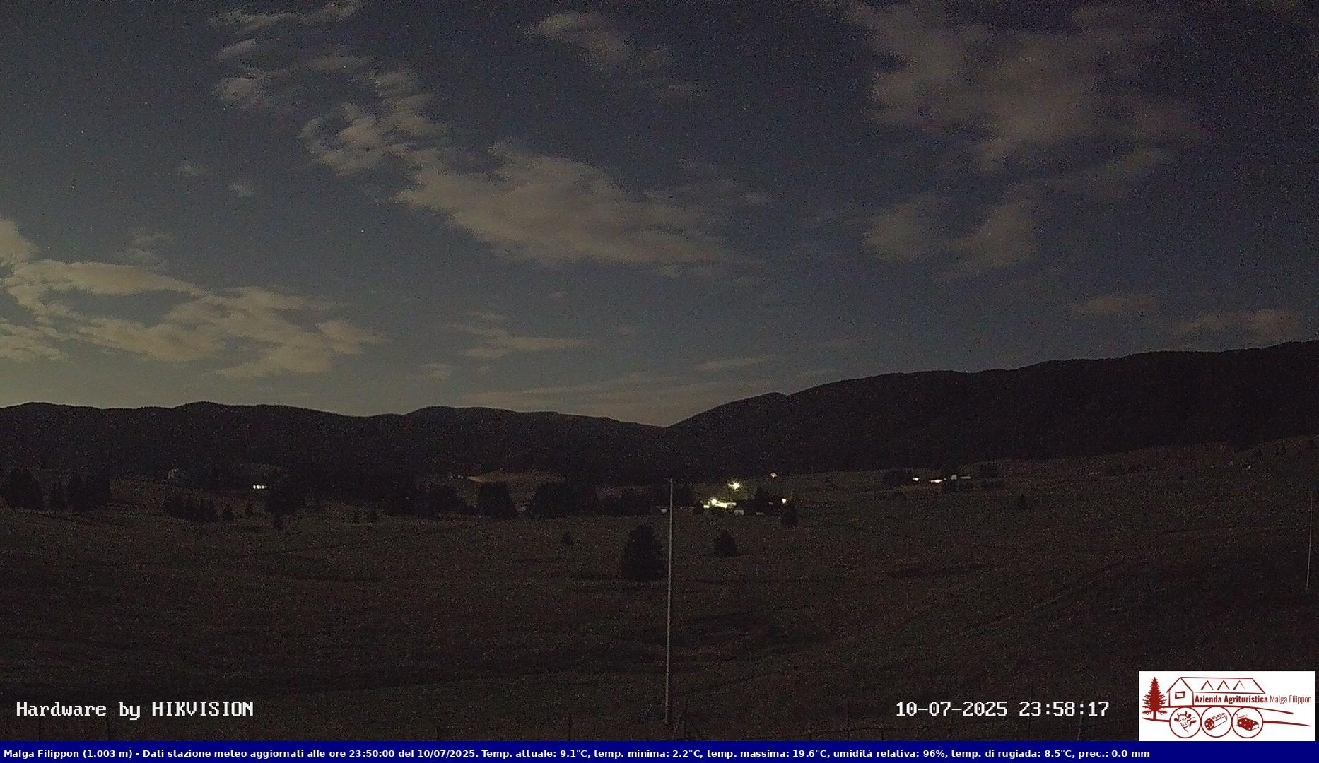 time-lapse frame, Pian Cansiglio - Agriturismo Malga Filippon webcam
