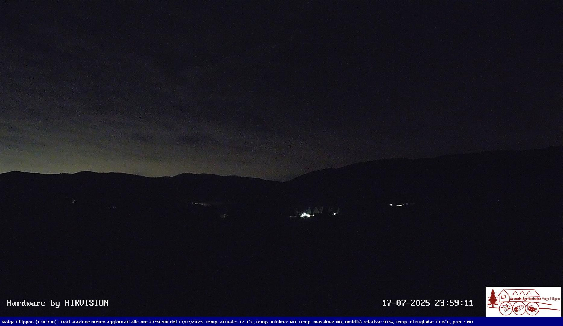 time-lapse frame, Pian Cansiglio - Agriturismo Malga Filippon webcam