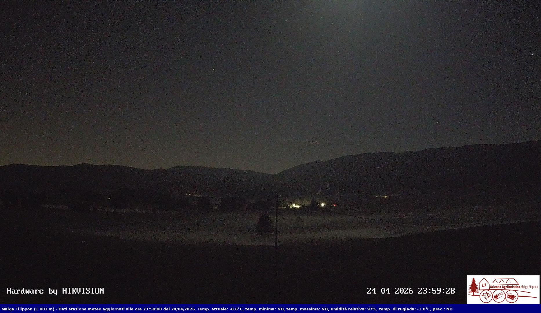 time-lapse frame, Pian Cansiglio - Agriturismo Malga Filippon webcam