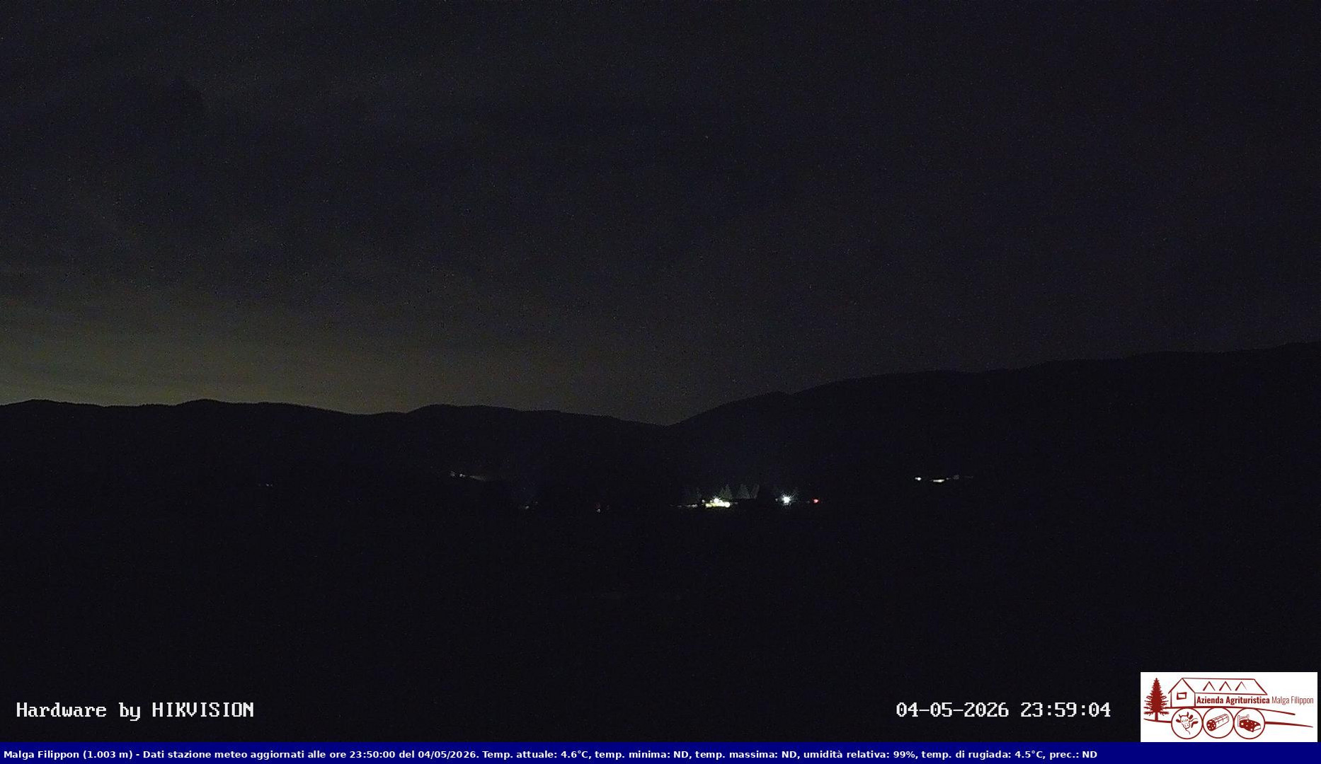 time-lapse frame, Pian Cansiglio - Agriturismo Malga Filippon webcam