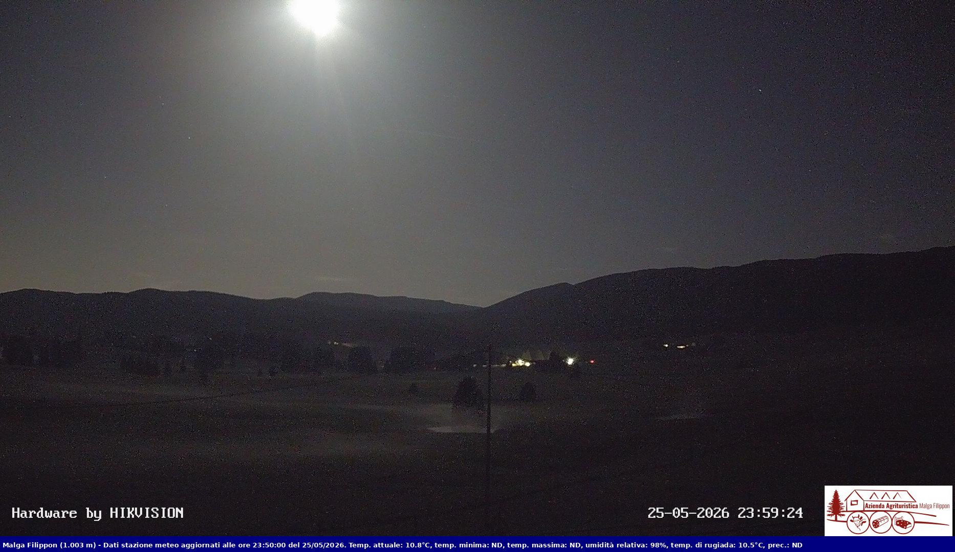 time-lapse frame, Pian Cansiglio - Agriturismo Malga Filippon webcam
