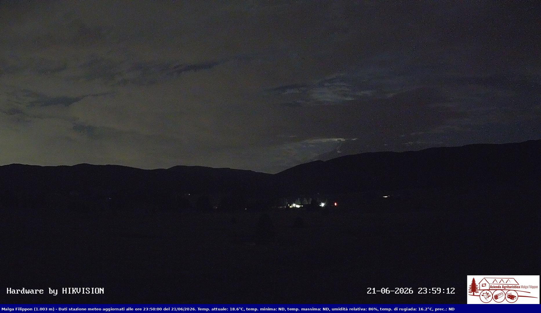 time-lapse frame, Pian Cansiglio - Agriturismo Malga Filippon webcam