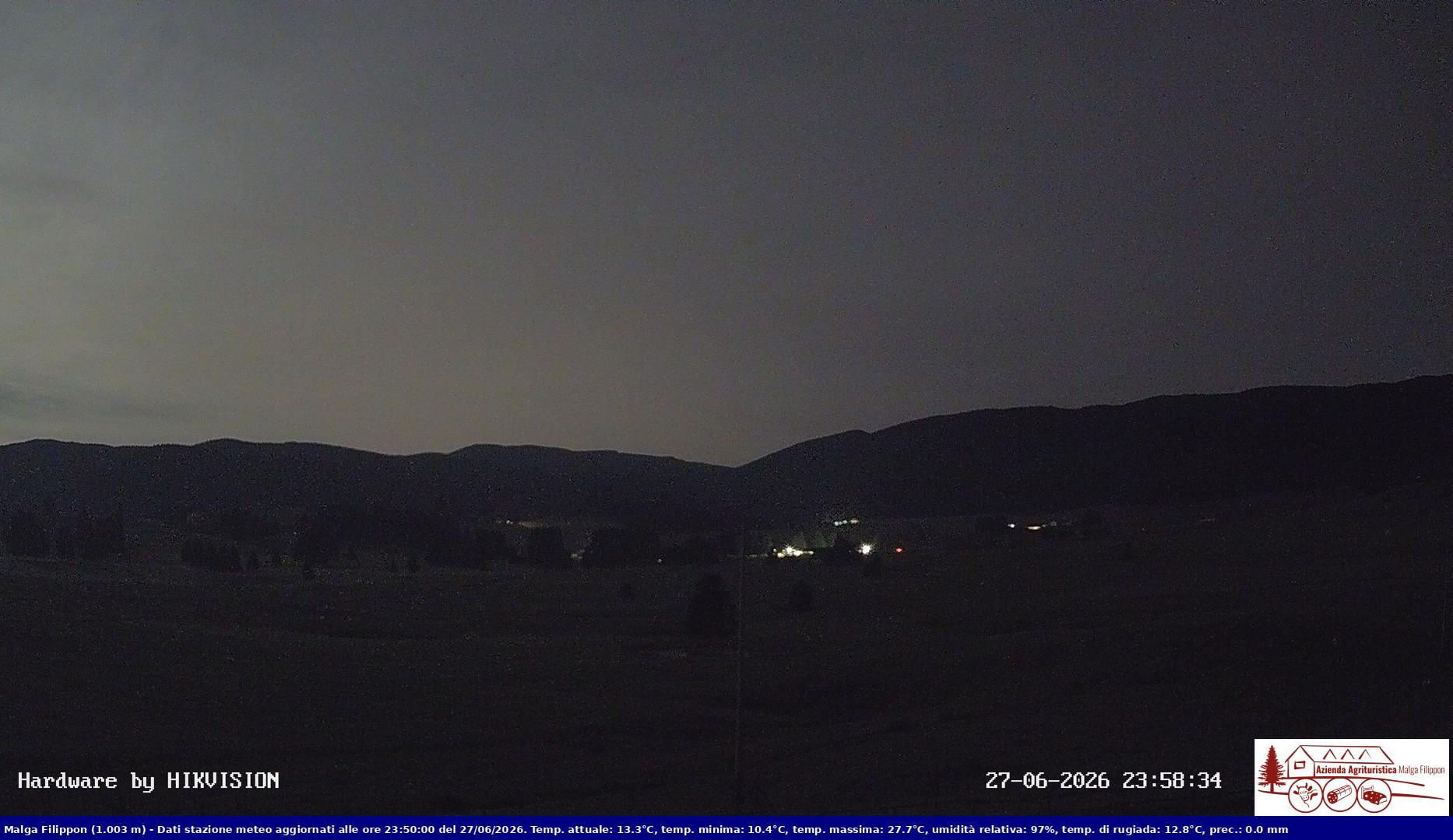 time-lapse frame, Pian Cansiglio - Agriturismo Malga Filippon webcam