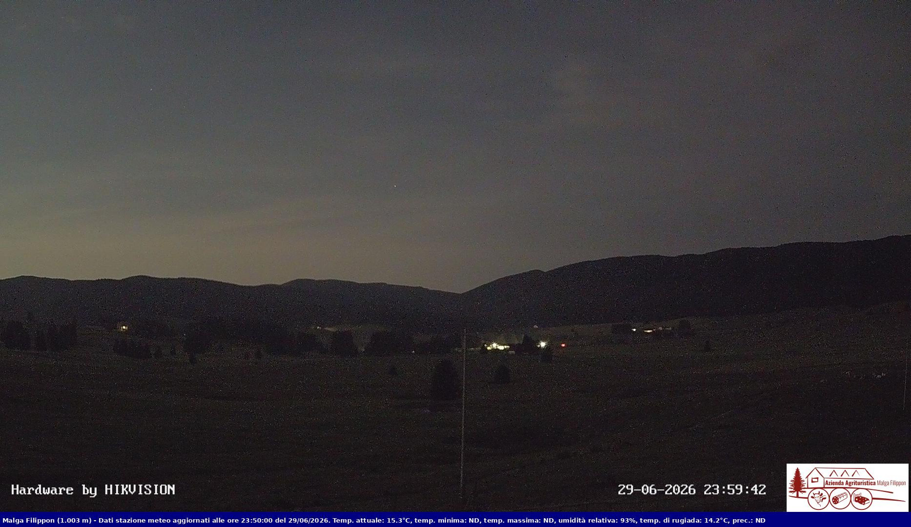 time-lapse frame, Pian Cansiglio - Agriturismo Malga Filippon webcam