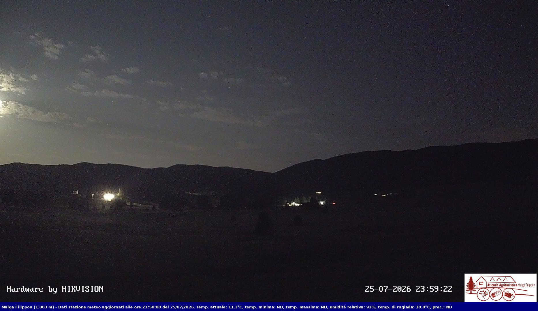 time-lapse frame, Pian Cansiglio - Agriturismo Malga Filippon webcam