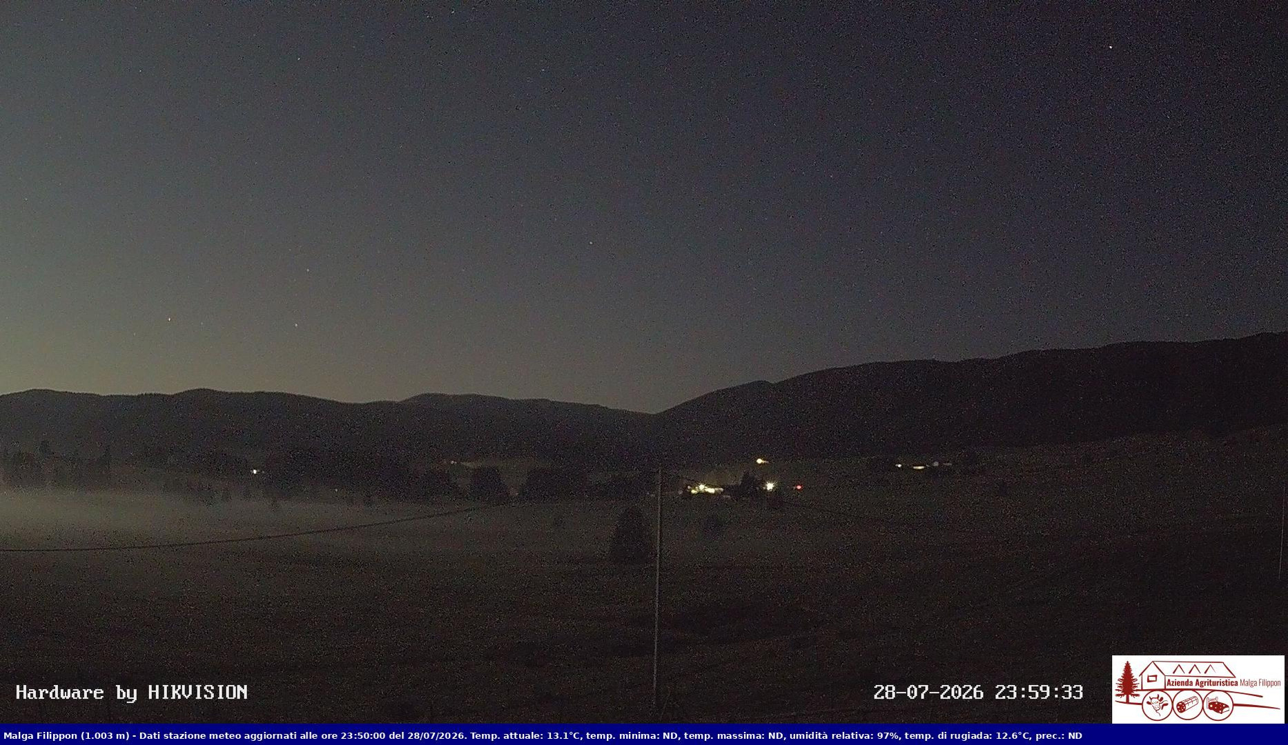 time-lapse frame, Pian Cansiglio - Agriturismo Malga Filippon webcam