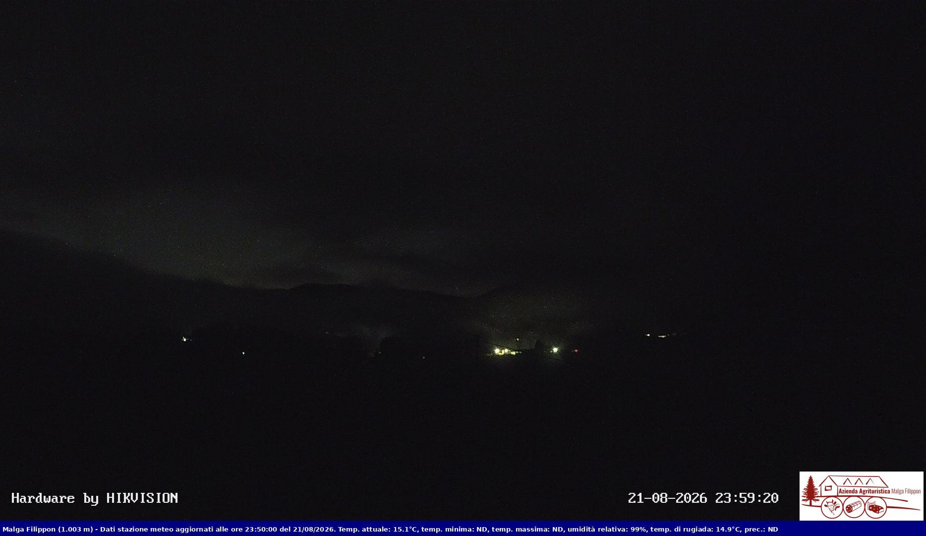 time-lapse frame, Pian Cansiglio - Agriturismo Malga Filippon webcam